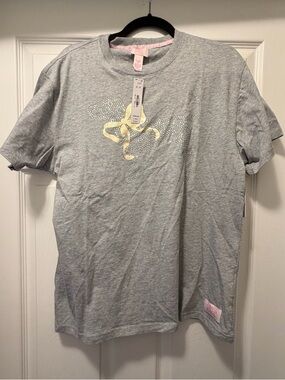 NWT Victoria’’s Secret PINK x Love shack fancy sequin dog bow shirt